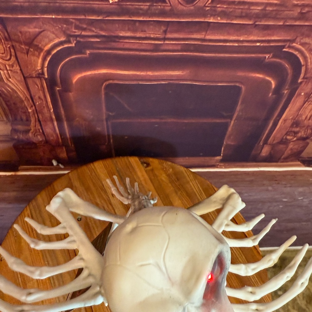 Skeleton Vulture Crow Halloween Bird Decor with Red Eyes Decor Party Craft NWT - Picture 10 of 17